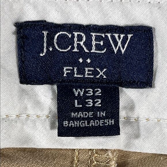 J. Crew mens golden khaki Flex Slim fit flat front chino pants - size 32x32 - Picture 5 of 12